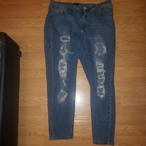 Forever 21 ripped jeans